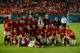MIAMI GARDENS, FL - AUGUST 04: Manchester United pose for a photograph following their victory over Liverpool in the Guinness International Champions Cup 2014 Final at Sun Life Stadium on August 4, 2014 in Miami Gardens, Florida. United defeated Liverpoo