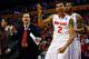BUFFALO, NY - MARCH 20: Marc Loving #2 of the Ohio State Buckeyes reacts after hitting a shot against the Dayton Flyers during the second round of the 2014 NCAA Men's Basketball Tournament at the First Niagara Center on March 20, 2014 in Buffalo, New Yor