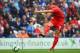 PRESTON, LANCASHIRE - JULY 19: Rickie Lambert of Liverpool shoots at goal during the pre season friendly match between Preston North End and Liverpool at Deepdale on July 19, 2014 in Preston, Lancashire. (Photo by Michael Regan/Getty Images)