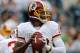 PHILADELPHIA, PA - NOVEMBER 17: Quarterback Robert Griffin III #10 of the Washington Redskins looks to pass during the first quarter of a game against the Philadelphia Eagles at Lincoln Financial Field on November 17, 2013 in Philadelphia, Pennsylvania. T
