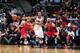 ATLANTA, GA - APRIL 2: Jeff Teague #0 of the Atlanta Hawks passes the ball against the Chicago Bulls on April 2, 2014 at Philips Arena in Atlanta, Georgia. NOTE TO USER: User expressly acknowledges and agrees that, by downloading and/or using this Photog