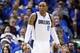 May 2, 2014; Dallas, TX, USA; Dallas Mavericks forward Shawn Marion (0) during the game against the San Antonio Spurs in game six of the first round of the 2014 NBA Playoffs at American Airlines Center. Dallas won 113-111. Mandatory Credit: Kevin Jairaj-