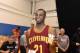 TARRYTOWN, NY - AUGUST 3: Andrew Wiggins #21 of the Cleveland Cavaliers behing the scenes during the 2014 NBA rookie photo shoot on August 3, 2014 at the Madison Square Garden Training Facility in Tarrytown, New York. NOTE TO USER: User expressly acknowl