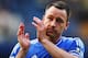 LONDON, ENGLAND - MAY 04: John Terry of Chelsea acknowledges the crowd following the Barclays Premier League match between Chelsea and Norwich City at Stamford Bridge on May 4, 2014 in London, England. (Photo by Clive Rose/Getty Images)