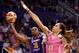 Brittney Griner (right) of the WNBA's Phoenix Mercury.