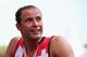 LYON, FRANCE - JULY 28: Marcel Hug of Switzerland looks on after winning the Men's Marathon T54 during day nine of the IPC Athletics World Championships on July 28, 2013 in Lyon, France. (Photo by Julian Finney/Getty Images)