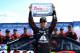 BROOKLYN, MI - AUGUST 15: Jeff Gordon, driver of the #24 Axalta Chevrolet, celebrates with the Coors Light Pole Award after qualifying for the NASCAR Sprint Cup Series Pure Michigan 400 at Michigan International Speedway on August 15, 2014 in Brooklyn, M