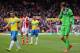 STOKE ON TRENT, ENGLAND - APRIL 12: Adam Armstrong (L) and Tim Krul of Newcastle United look dejected at the end of the Barclays Premier League match between Stoke City and Newcastle United at Britannia Stadium on April 12, 2014 in Stoke on Trent, Englan