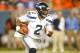 Aug 7, 2014; Denver, CO, USA; Seattle Seahawks quarterback Terrelle Pryor (2) during the first half against the Denver Broncos at Sports Authority Field at Mile High. Mandatory Credit: Chris Humphreys-USA TODAY Sports