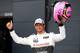 NORTHAMPTON, ENGLAND - JULY 05: Jenson Button of Great Britain and McLaren celebrates in Parc Ferme after claiming third place on the grid during qualifying ahead of the British Formula One Grand Prix at Silverstone Circuit on July 5, 2014 in Northampton