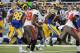 ST. LOUIS, MO - DECEMBER 22: Jared Cook #89 of the St. Louis Rams runs after a third quarter catch against the Tampa Bay Buccaneers at the Edward Jones Dome on December 22, 2013 in St. Louis, Missouri. (Photo by Michael Thomas/Getty Images)