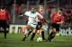 19 Oct 1999: Stephane Dalmat of Marseille moves forward during the Champions League Group D match against Manchester United played at the Stade Velodrome, Marseille, France. The game finished in a 1-0 win for Marseille. \ Mandatory Credit: Ross Kinnaird/