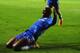 LONDON, ENGLAND - APRIL 08: Demba Ba of Chelsea celebrates scoring their second goal during the UEFA Champions League Quarter Final second leg match between Chelsea and Paris Saint-Germain FC at Stamford Bridge on April 8, 2014 in London, England. (Phot