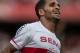 SAO PAULO, BRAZIL - APRIL 20: Douglas of Sao Paulo team celebrates the second goal against Botafogo during the Brasileirao Series A 2014 match between Sao Paulo and Botafogo at Morumbi Stadium on April 20, 2014 in Sao Paulo, Brazil. (Photo by Jonne Roriz/