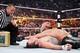 Seth Rollins pins Dean Ambrose after hitting him with the Money in the Bank briefcase.