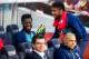 BARCELONA, SPAIN - MARCH 16: Alex Song and Neymar Santos Jr of FC Barcelona share a laugh on the bench during the La Liga match between FC Barcelona and CA Osasuna at Camp Nou on March 16, 2014 in Barcelona, Spain. (Photo by Alex Caparros/Getty Images)