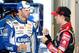 SPARTA, KY - JUNE 27: Jimmie Johnson, driver of the #48 Lowe's Chevrolet, left, talks with Jeff Gordon, driver of the #24 Drive to End Hunger Chevrolet, in the garage area during practice for the NASCAR Sprint Cup Series Quaker State 400 presented by Adv