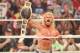 Dolph Ziggler celebrates his title win.