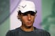 LONDON, ENGLAND - JULY 01: Rafael Nadal of Spain speaks during a press conference after losing his Gentlemen's Singles fourth round match against Nick Kyrgios of Australia on day eight of the Wimbledon Lawn Tennis Championships at the All England Lawn Te