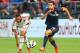 TORONTO, ON - JULY 24: Giampaolo Pazzini #11 of AC Milan chases the ball against Kostas Manolas #24 of Olympiacos FC during International Champions Cup 2014 action at BMO Field July 24, 2014 in Toronto, Ontario, Canada. (Photo by Abelimages/Getty Images)