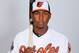SARASOTA, FL - FEBRUARY 22: Francisco Peguero #57 of the Baltimore Orioles poses for a portrait on photo day on February 22, 2014 at Ed Smith Stadium in Sarasota, Florida. (Photo by Kevin C. Cox/Getty Images)