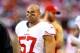 Linebacker Michael Wilhoite has done an amicable job filling in for NaVorro Bowman thus far.