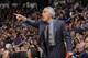 SACRAMENTO, CA - MARCH 18: Assistant coach Jim Eyen of the Sacramento Kings signals to his players in a game against the Minnesota Timberwolves on March 18 2012 at Power Balance Pavilion in Sacramento, California. NOTE TO USER: User expressly acknowledges