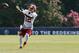 Aug 10, 2014; Richmond, VA, USA; Washington Redskins wide receiver Andre Roberts (12) catches the ball during practice on day eighteen of training camp at Bon Secours Washington Redskins Training Center. Mandatory Credit: Geoff Burke-USA TODAY Sports