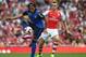LONDON, ENGLAND - AUGUST 03: Radamel Falcao of Monaco in action with Calum Chambers during the Emirates Cup match between Arsenal and AS Monaco at the Emirates Stadium on August 3, 2014 in London, England. (Photo by Michael Regan/Getty Images)