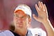 SANTA CLARA, CA - AUGUST 17: Quarterback Peyton Manning #18 of the Denver Broncos stands on the sidelines during their preseason game against the San Francisco 49ers at Levi's Stadium on August 17, 2014 in Santa Clara, California. (Photo by Ezra Shaw/Ge