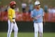 Matt Fisher, right, at the Little League World Series.