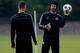 COBHAM, ENGLAND - APRIL 29: Petr Cech of Chelsea participates in a training session at Chelsea Training Ground on April 29, 2014 in Cobham, England. (Photo by Clive Rose/Getty Images)