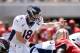 SANTA CLARA, CA - AUGUST 17: Quarterback Peyton Manning #18 of the Denver Broncos in action against the San Francisco 49ers during a preseason game at Levi's Stadium on August 17, 2014 in Santa Clara, California. (Photo by Ezra Shaw/Getty Images)