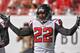 TAMPA, FL - NOVEMBER 17: Cornerback Asante Samuel #22 of the Atlanta Falcons looks for a call against the Tampa Bay Buccaneers November 17, 2013 at Raymond James Stadium in Tampa, Florida. Tampa won 41- 28. (Photo by Al Messerschmidt/Getty Images)
