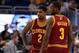 Dec 13, 2013; Orlando, FL, USA; Cleveland Cavaliers point guard Kyrie Irving (2) and shooting guard Dion Waiters (3) against the Orlando Magic during the first quarter at Amway Center. Mandatory Credit: Kim Klement-USA TODAY Sports