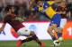 ROME, ITALY - APRIL 02: Amauri (L) of FC Parma competes for the ball with Mehdi Benatia of AS Roma during the Serie A match between AS Roma and FC Parma at Olimpico Stadium on April 2, 2014 in Rome, Italy. (Photo by Paolo Bruno/Getty Images)