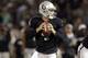 OAKLAND, CA - AUGUST 15: Derek Carr #4 of the Oakland Raiders in action against the Detroit Lions during their preseason game at O.co Coliseum on August 15, 2014 in Oakland, California. (Photo by Ezra Shaw/Getty Images)