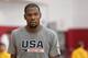 LAS VEGAS, NV - JULY 30: Kevin Durant #52 of the 2014 USA Basketball Men's National Team stands on the court during a practice session at the Mendenhall Center on July 30, 2014 in Las Vegas, Nevada. (Photo by Ethan Miller/Getty Images)