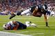 FOXBORO, MA - AUGUST 15: Jordan Matthews #81 of the Philadelphia Eagles is tackled by Malcolm Butler #29 of the New England Patriots in the second half during the preseason game at Gillette Stadium on August 15, 2014 in Foxboro, Massachusetts. (Photo by