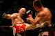 Wanderlei Silva (left) fights Rich Franklin in 2009.