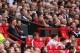 MANCHESTER, ENGLAND - AUGUST 16: Manchester United Manager Louis van Gaal looks on during the Barclays Premier League match between Manchester United and Swansea City at Old Trafford on August 16, 2014 in Manchester, England. (Photo by Alex Livesey/Gett