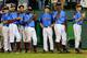 SOUTH WILLIAMSPORT, PA - AUGUST 20: Members of the Pennsylvania team gather after losing to Nevada 8-1 during the United States division game at the Little League World Series tournament at Lamade Stadium on August 20, 2014 in South Williamsport, Pennsyl
