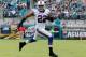 JACKSONVILLE, FL - DECEMBER 15: Fred Jackson #22 of the Buffalo Bills runs for yardage during the game against the Jacksonville Jaguars at EverBank Field on December 15, 2013 in Jacksonville, Florida. (Photo by Sam Greenwood/Getty Images)