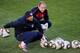 PRETORIA, SOUTH AFRICA - JUNE 15: Goalkeepers Tim Howard (L) and Brad Guzan of US national football team look on during a training session on June 15, 2010 in Pretoria, South Africa. Howard has been cleared to play when US will play their next World Cup