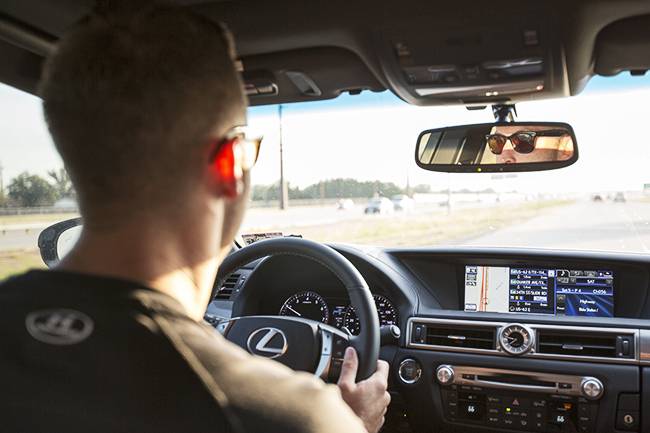 Kliff Kingsbury in his Lexus