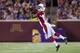 Rookie John Brown dives for a reception.
