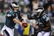 PHILADELPHIA, PA - DECEMBER 22: Nick Foles #9 of the Philadelphia Eagles hands the ball off to LeSean McCoy #25 during the first quarter against the Chicago Bears at Lincoln Financial Field on December 22, 2013 in Philadelphia, Pennsylvania. (Photo by M