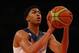 NEW YORK, NY - AUGUST 20: Anthony Davis #14 of the USA shoots a foul shot against the Dominican Republic during their game at Madison Square Garden on August 20, 2014 in New York City. (Photo by Al Bello/Getty Images)