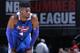 LAS VEGAS, NV - JULY 16: Nerlens Noel #4 of the Philadelphia 76ers during the game against the Chicago Bulls on July 16, 2014 at the Cox Pavilion in Las Vegas, Nevada. NOTE TO USER: User expressly acknowledges and agrees that, by downloading and or using
