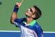 CINCINNATI, OH - AUGUST 14: Tommy Robredo of Spain celebrates after beating Novak Djokovic of Serbia on Day 6 at the Western & Southern Open on August 14, 2014 at the Linder Family Tennis Center in Cincinnati, Ohio. (Photo by Andy Lyons/Getty Images)